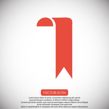 yer işareti kurdele simgesi