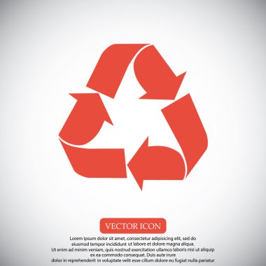 geri dönüşüm işareti simgesi