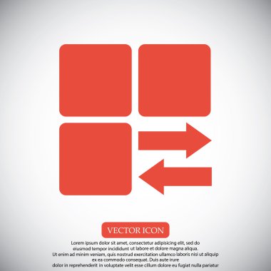 Infographic tarz küp simgesini