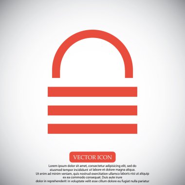 kapalı kilit simgesi