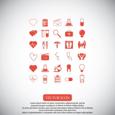 tıbbi simgeler ayarlandı