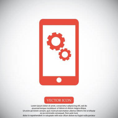 SMM simgesi ile Smartphone