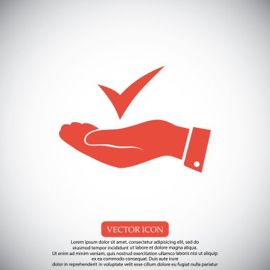 el simgesi onaylamak