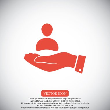 işadamı el simgesi