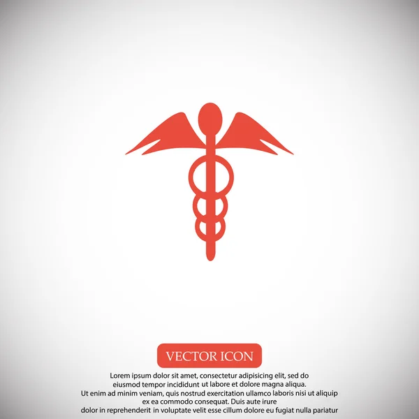 Symbolsymbol Caduceus — Stockvektor