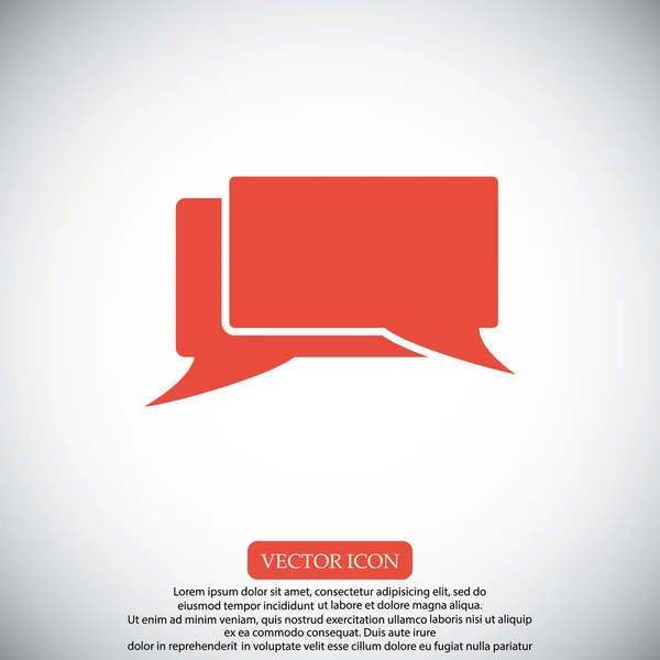 Bulles de dialogue icône — Image vectorielle