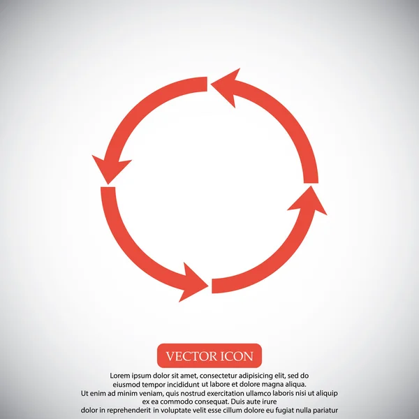 Ícone de setas circulares — Vetor de Stock