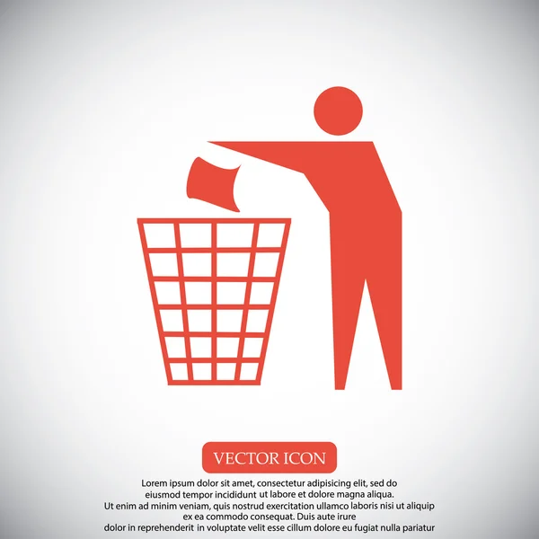 Recycling teken pictogram — Stockvector