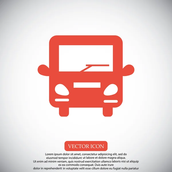 Icono de autobús público — Vector de stock