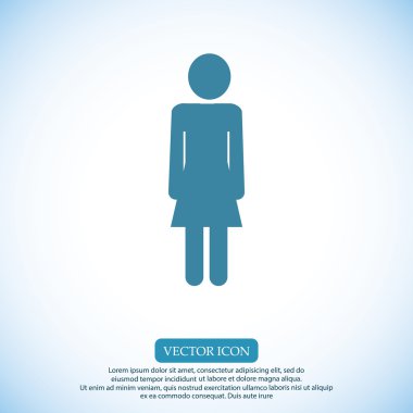 kadın siluet simgesi