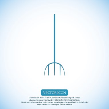 Bahçe çatal simgesi