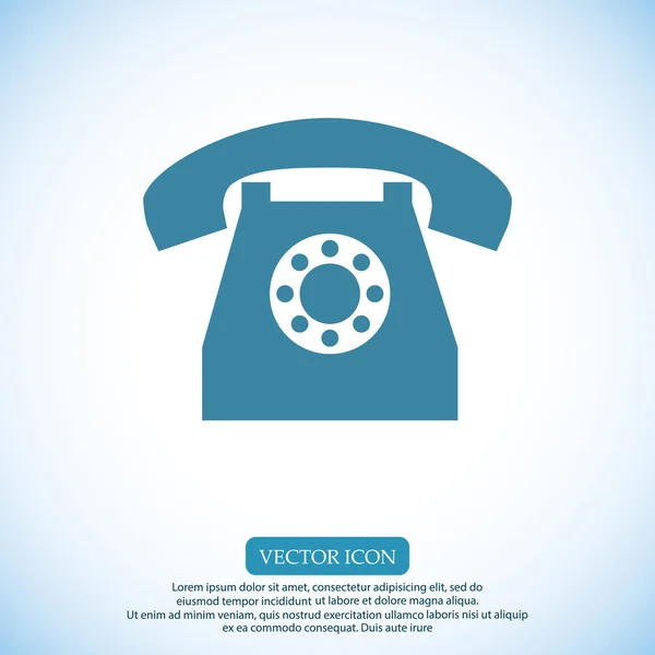 Retro telefon ikonra — Stock Vector