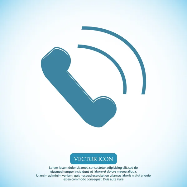Ikona dzwonka telefonu — Wektor stockowy