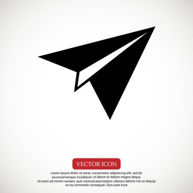 kağıt düzlem simgesi