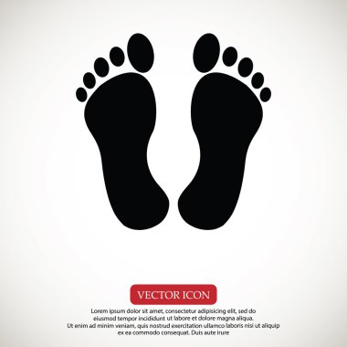 siyah ayak izi simgesi