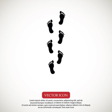 baskı ayak izi simgesi