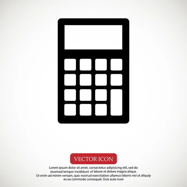 Calculadora vector icono — Vector de stock