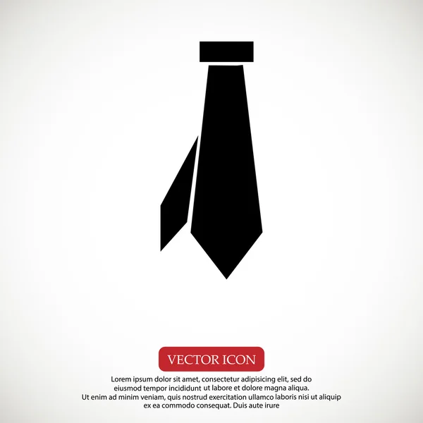 Ikone der Krawatte — Stockvektor