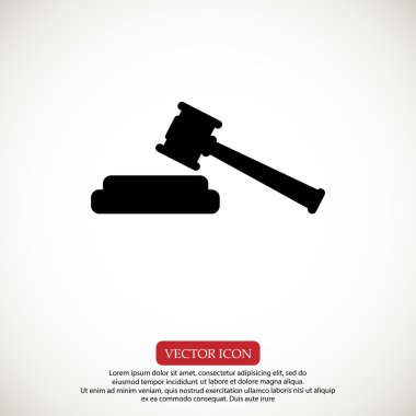 çekiç yargıç simgesi