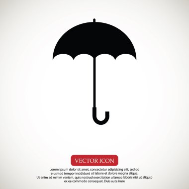 siyah şemsiye simgesi