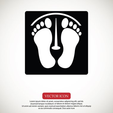 Tasarım ayak izleri simgesi