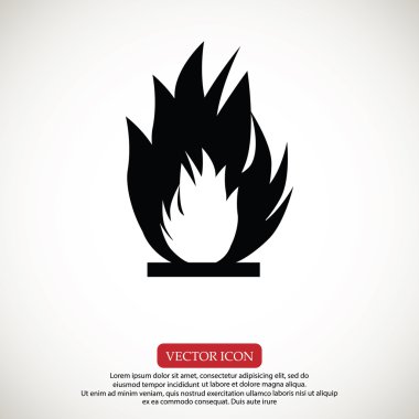 tehlike yangın simgesi