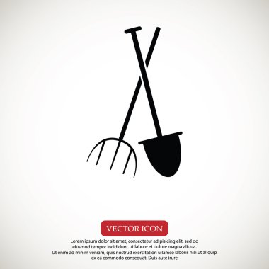 bahçe küreği simgesi