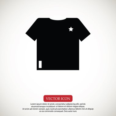 t-shirt vektör simgesi