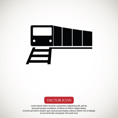 Tren vektör simgesi