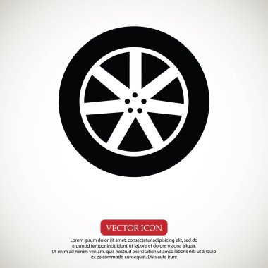 araç tekerlek simgesi