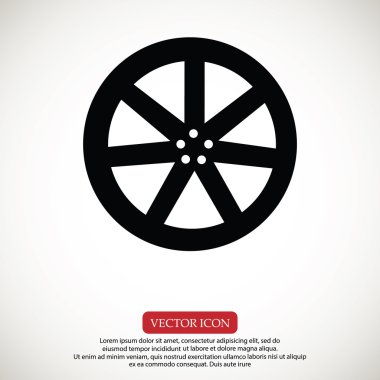 wheel disk icon clipart