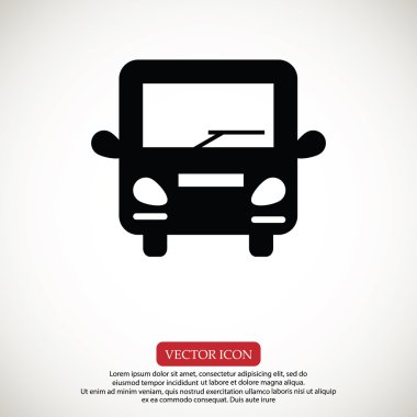 otobüs vektör simgesi