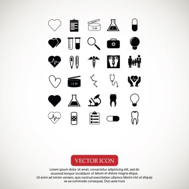 tıbbi simgeler ayarlandı