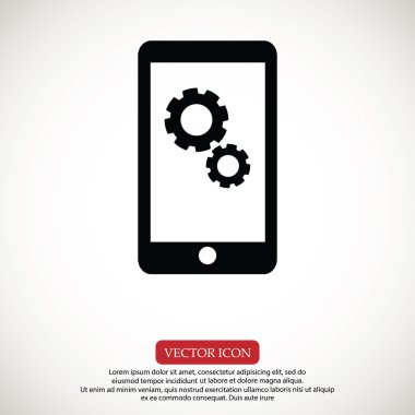 Akıllı telefon vektör simgesi