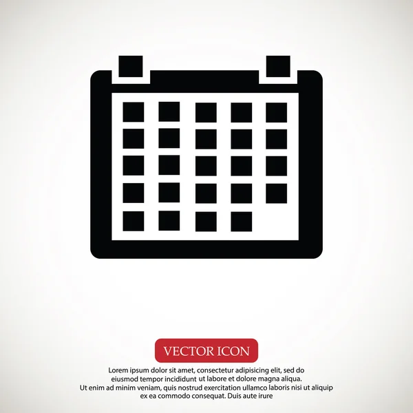Calendario Mes Icono — Vector de stock