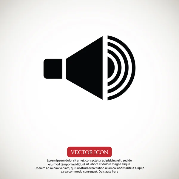 Icono del altavoz volumen — Vector de stock