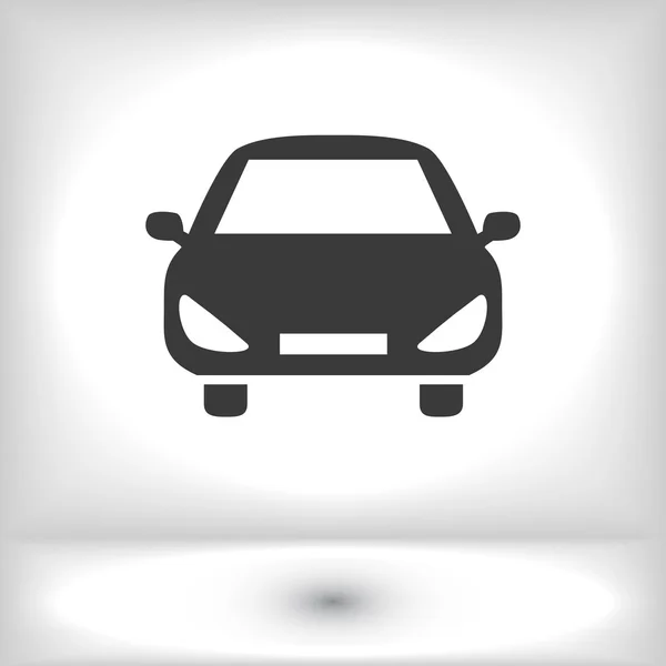 Icono de coche negro — Vector de stock