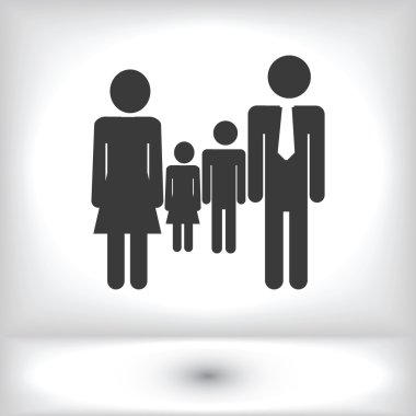 Aile simgesini siluet