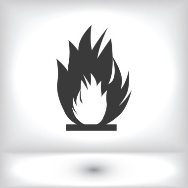 tehlike yangın simgesi