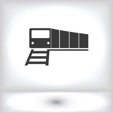 Tren vektör simgesi