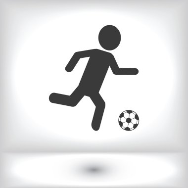 Futbol, futbol oyuncu siluet