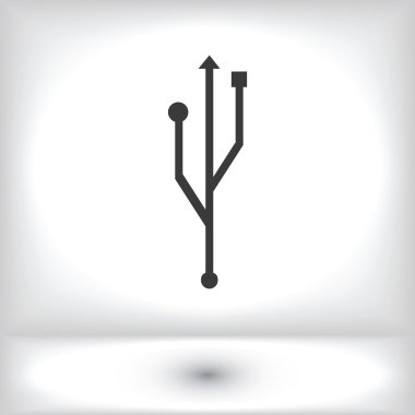 USB vektör simgesi