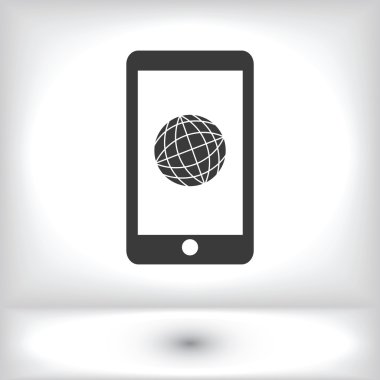 Akıllı telefon vektör simgesi