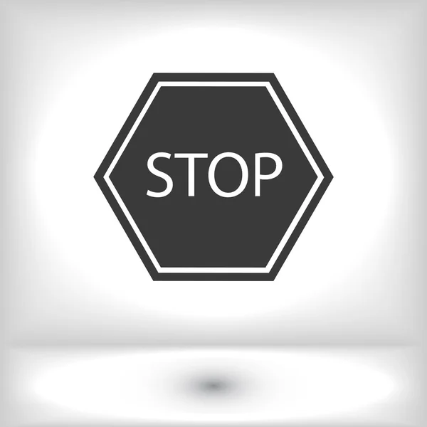 Stop señal de tráfico icono — Archivo Imágenes Vectoriales