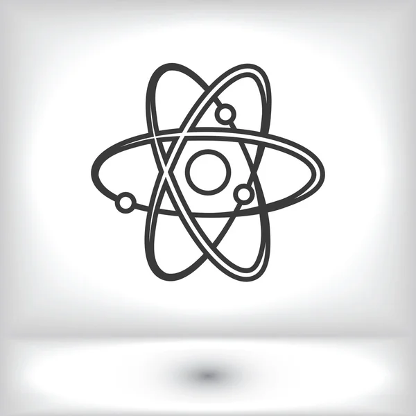 Atom-Zeichen-Symbol — Stockvektor