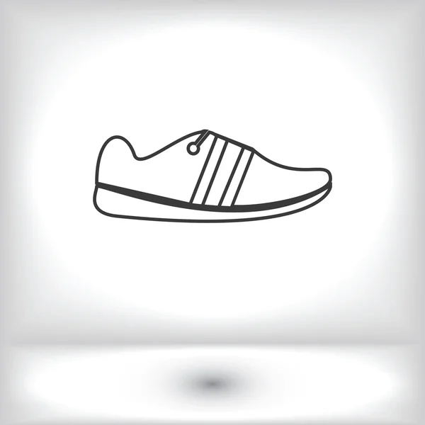 Спортивного взуття значок — стоковий вектор