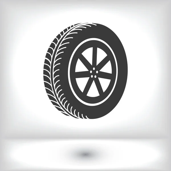 Vehículo rueda icono — Archivo Imágenes Vectoriales