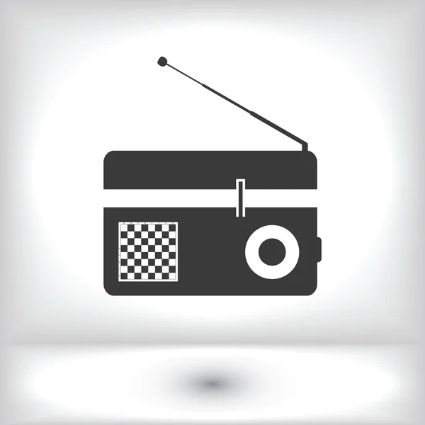 Icono de radio retro — Vector de stock