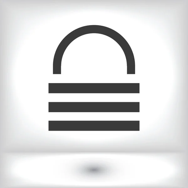 Security slot-pictogram — Stockvector