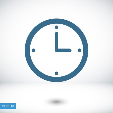 Saat vektör simgesi